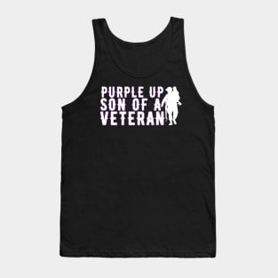 PURPLE UP SON OF A VETERAN Tank Top